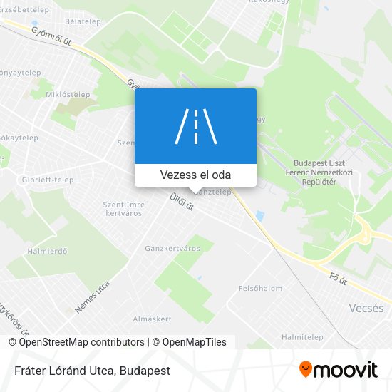 Fráter Lóránd Utca térkép