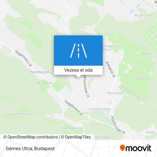 Gémes Utca térkép