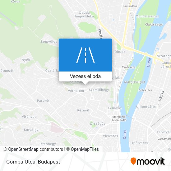 Gomba Utca térkép
