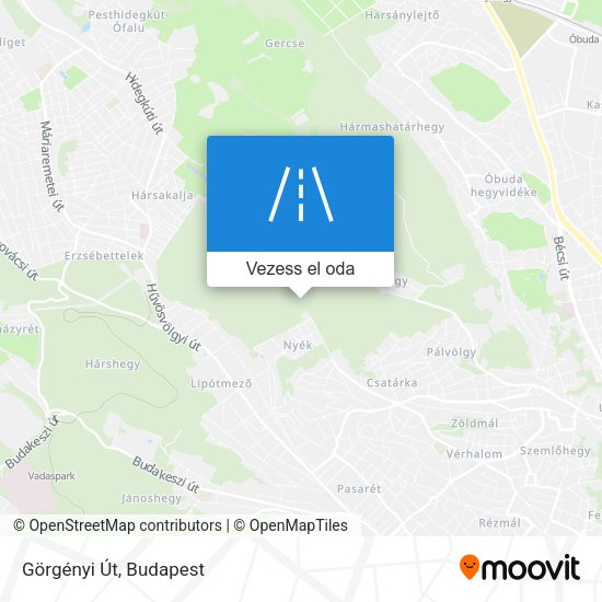 Görgényi Út térkép