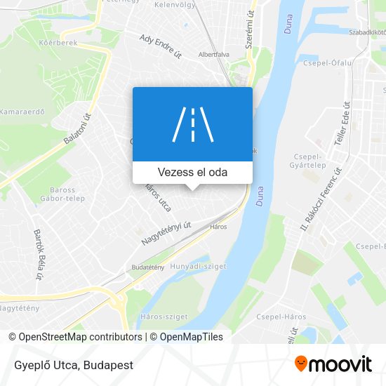 Gyeplő Utca térkép