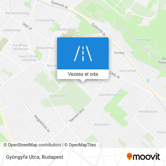 Gyöngyfa Utca térkép