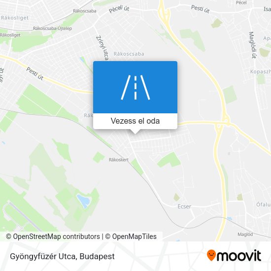 Gyöngyfüzér Utca térkép
