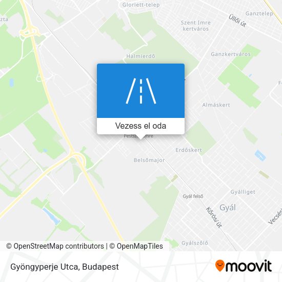 Gyöngyperje Utca térkép