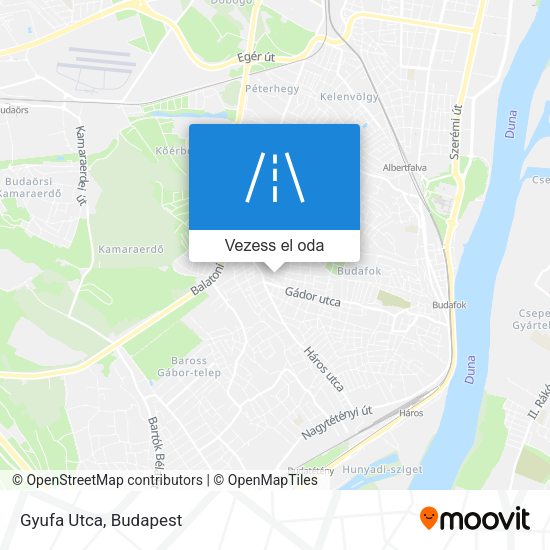 Gyufa Utca térkép