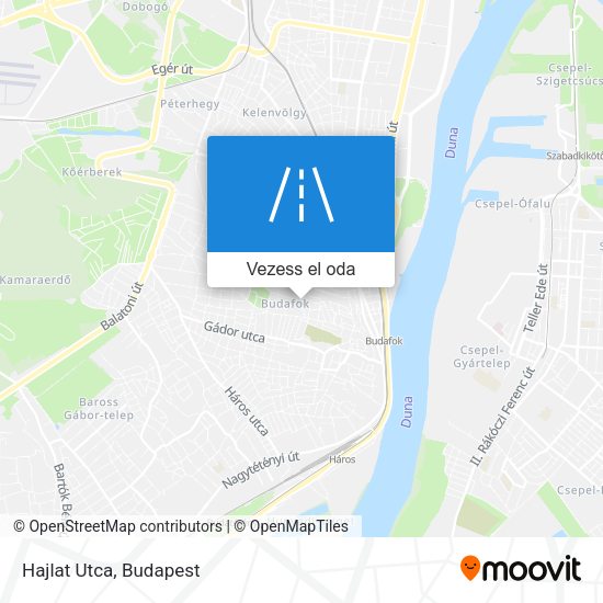 Hajlat Utca térkép