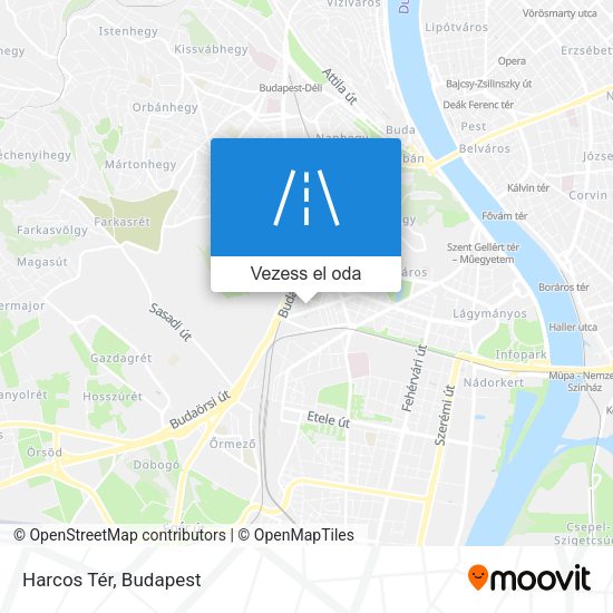 Harcos Tér térkép