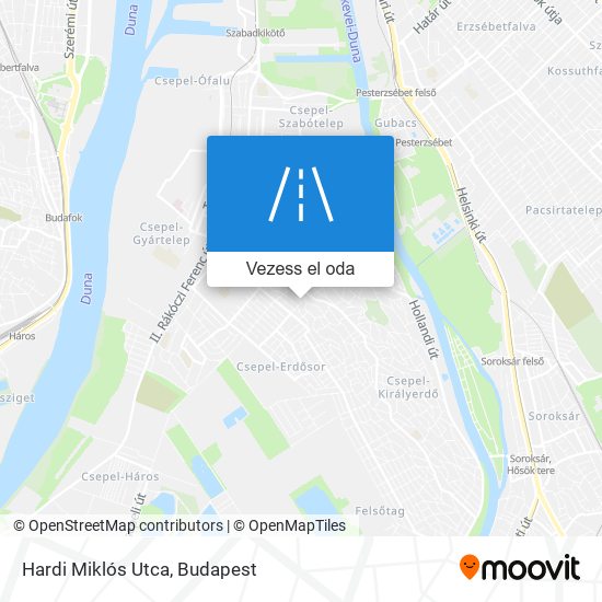 Hardi Miklós Utca térkép