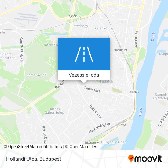 Hollandi Utca térkép