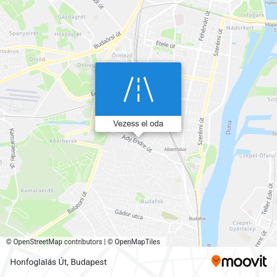 Honfoglalás Út térkép