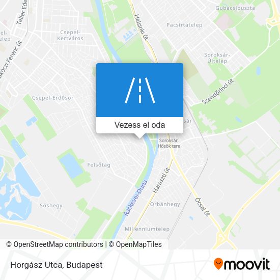 Horgász Utca térkép