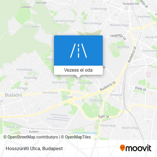 Hosszúréti Utca térkép