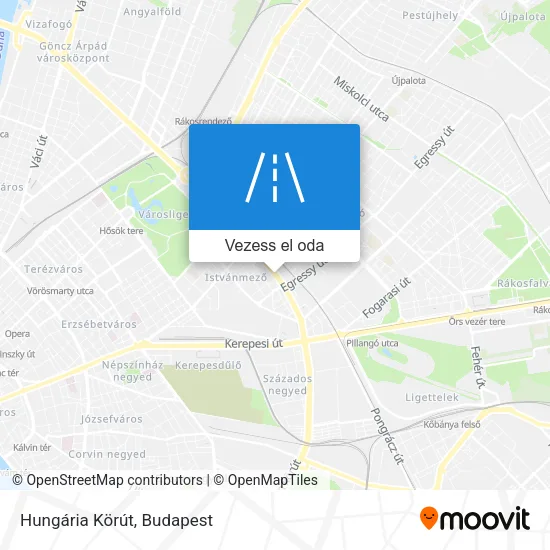 Hungária Körút térkép