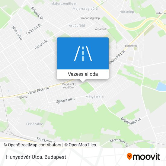 Hunyadvár Utca térkép