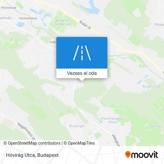 Hóvirág Utca térkép
