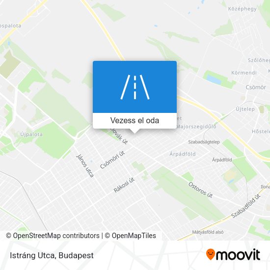 Istráng Utca térkép