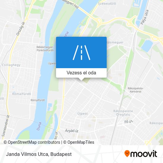 Janda Vilmos Utca térkép