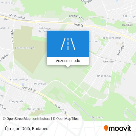 Újmajori Dűlő térkép