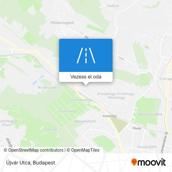 Újvár Utca térkép