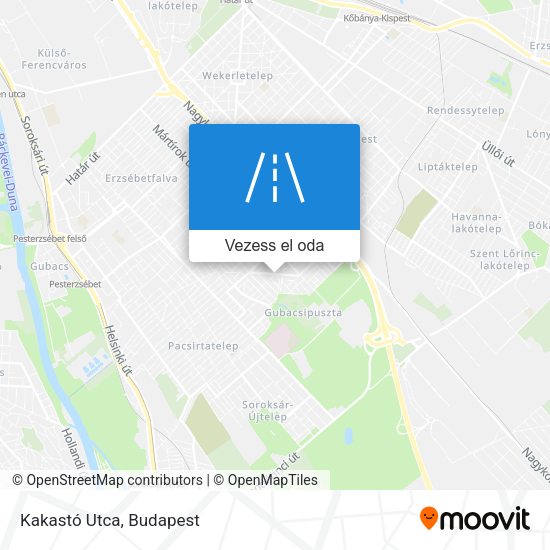 Kakastó Utca térkép