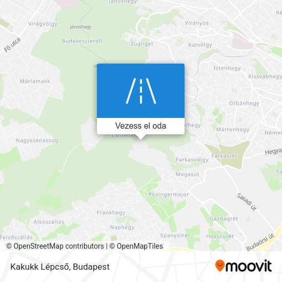 Kakukk Lépcső térkép