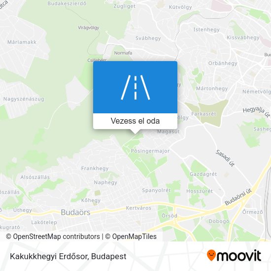 Kakukkhegyi Erdősor térkép