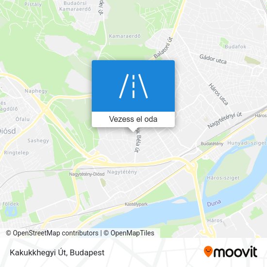 Kakukkhegyi Út térkép