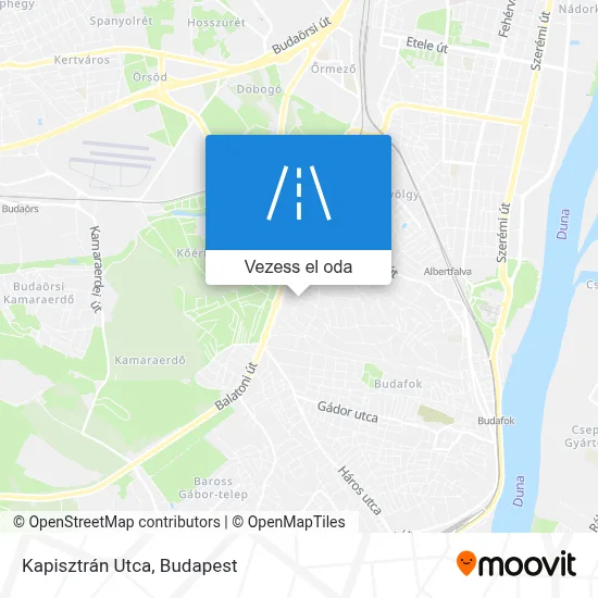 Kapisztrán Utca térkép