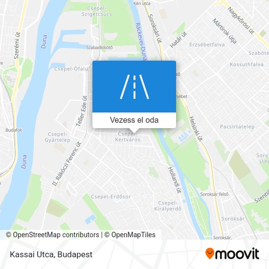Kassai Utca térkép