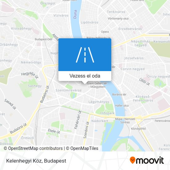 Kelenhegyi Köz térkép