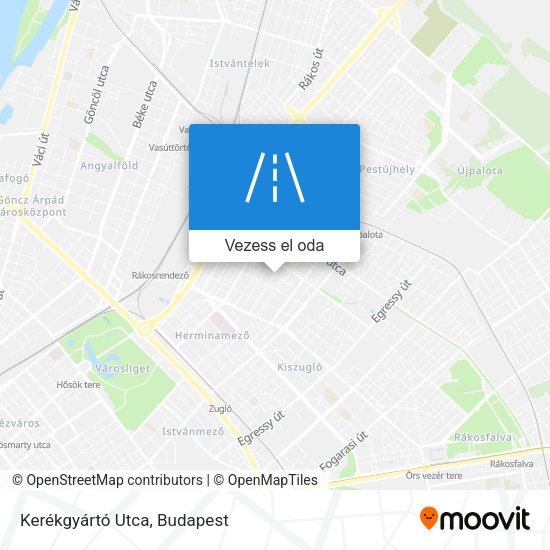 Kerékgyártó Utca térkép