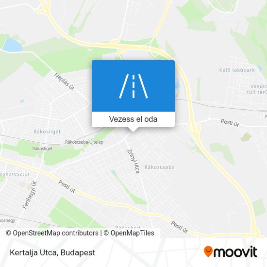 Kertalja Utca térkép