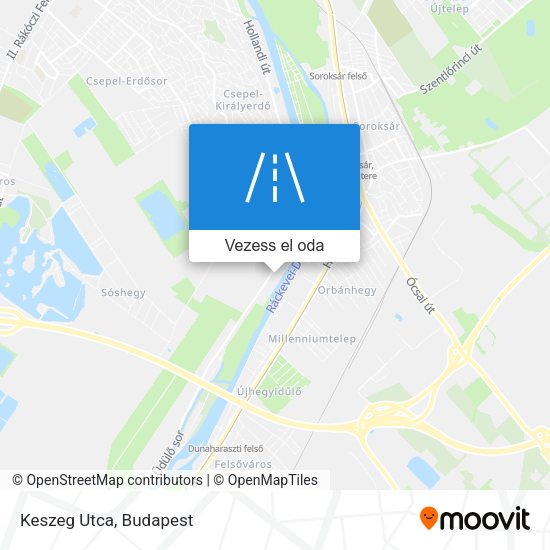 Keszeg Utca térkép