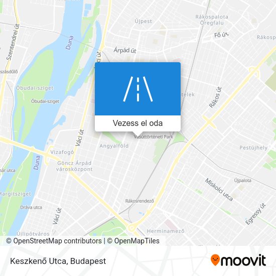 Keszkenő Utca térkép