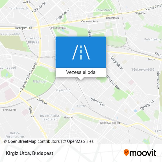 Kirgiz Utca térkép