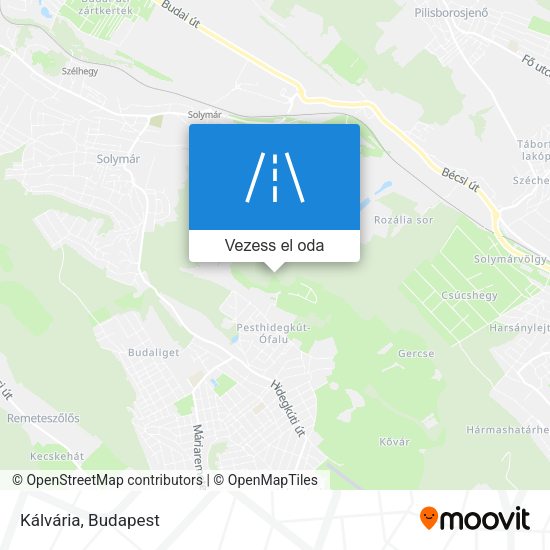 Kálvária térkép