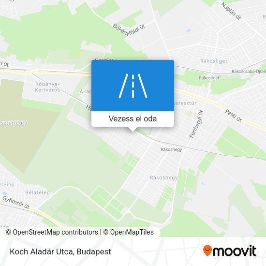 Koch Aladár Utca térkép