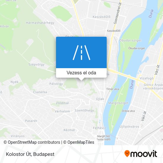 Kolostor Út térkép