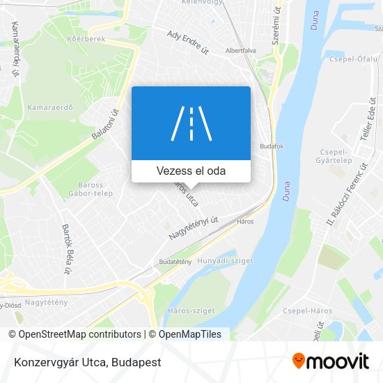 Konzervgyár Utca térkép