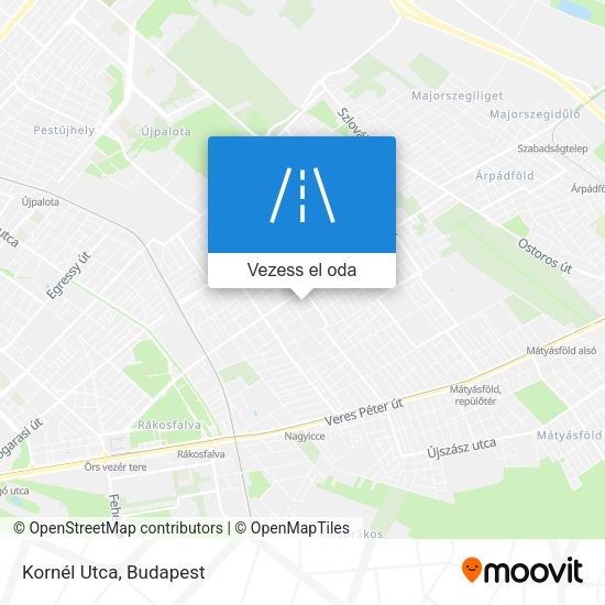 Kornél Utca térkép