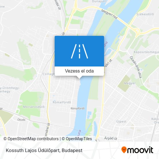 Kossuth Lajos Üdülőpart térkép