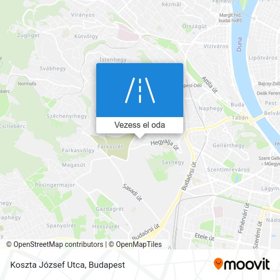 Koszta József Utca térkép