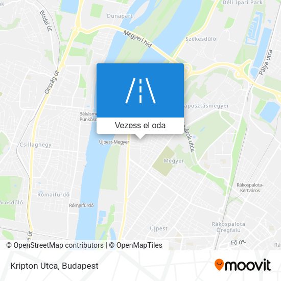 Kripton Utca térkép