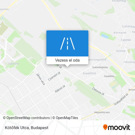 Kötőfék Utca térkép