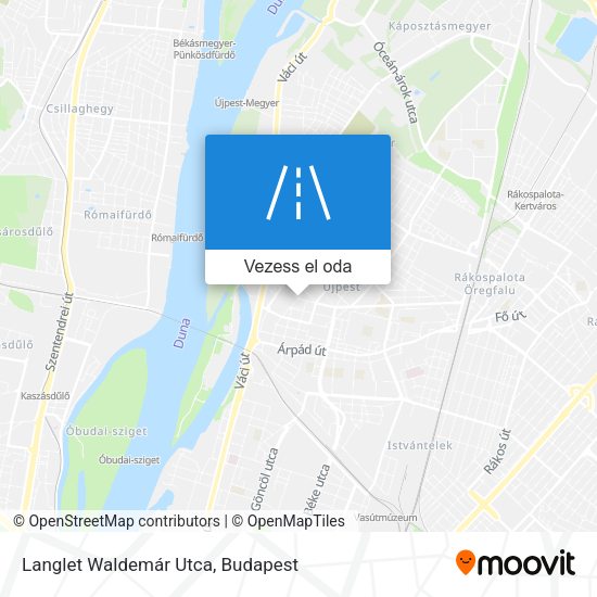 Langlet Waldemár Utca térkép