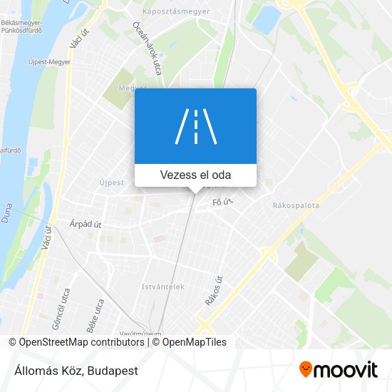 Állomás Köz térkép