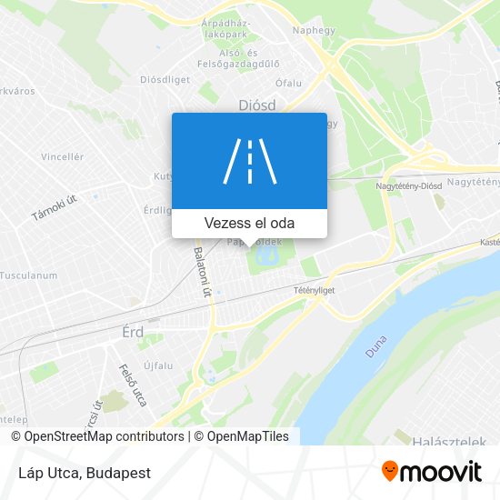 Láp Utca térkép