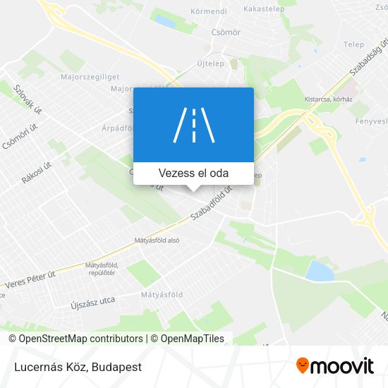 Lucernás Köz térkép