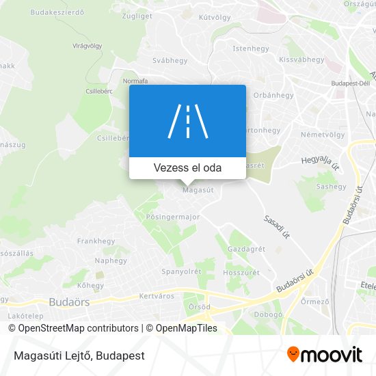 Magasúti Lejtő térkép