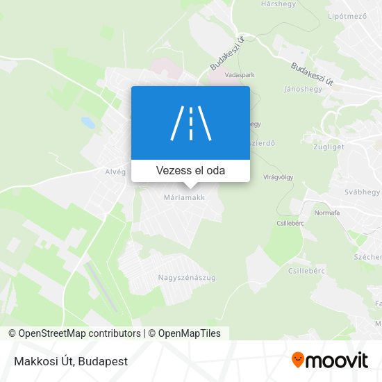 Makkosi Út térkép
